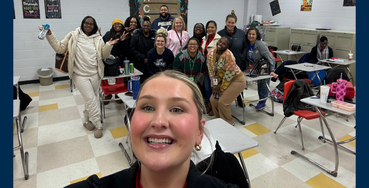 Social workers with Laurel Hammis