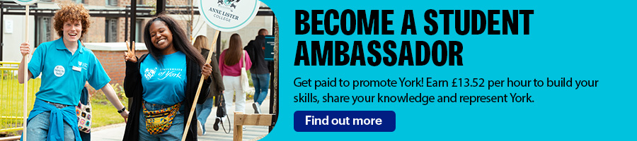 Promo banner for student ambassador scheme
