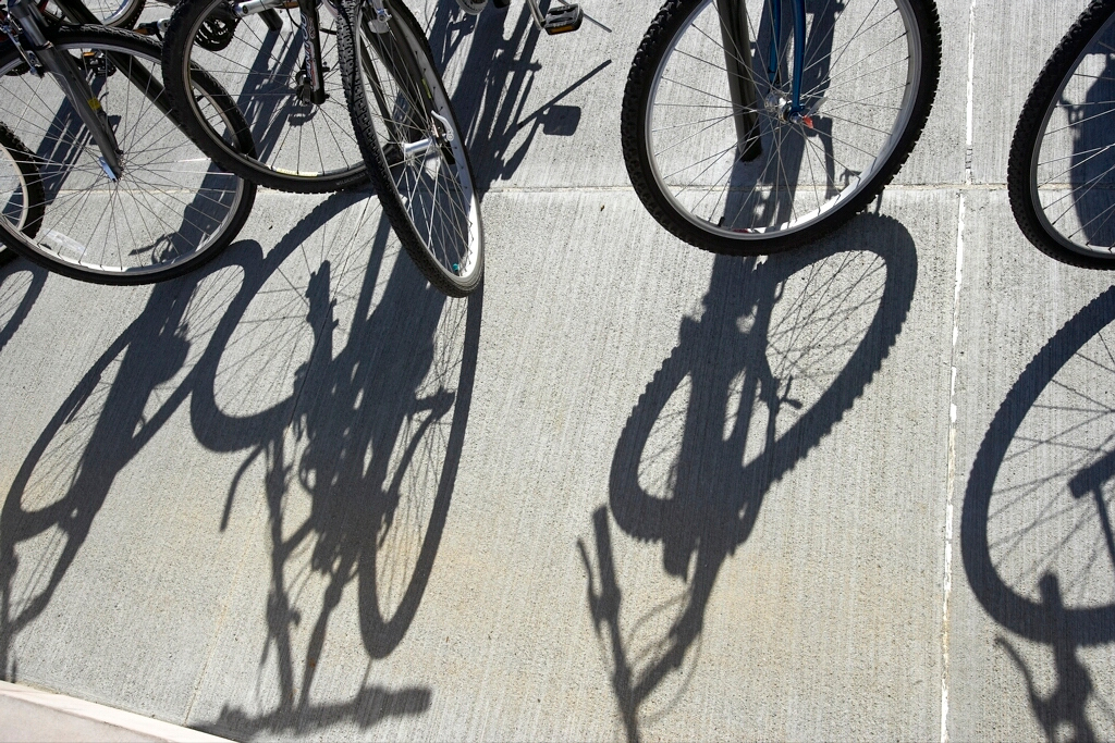 Bikes and shadows