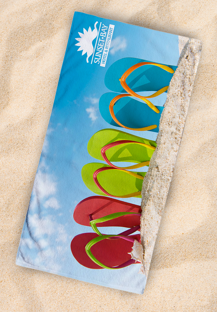 Dye Sublimated Standard Beach Towel 