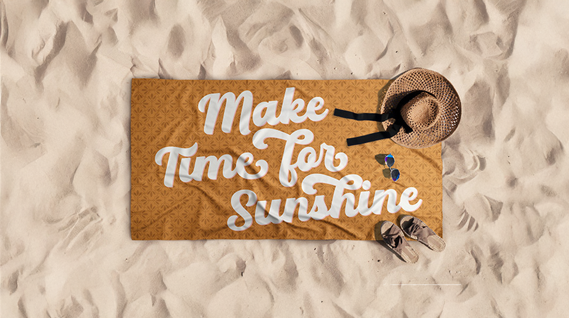 Towel on sand