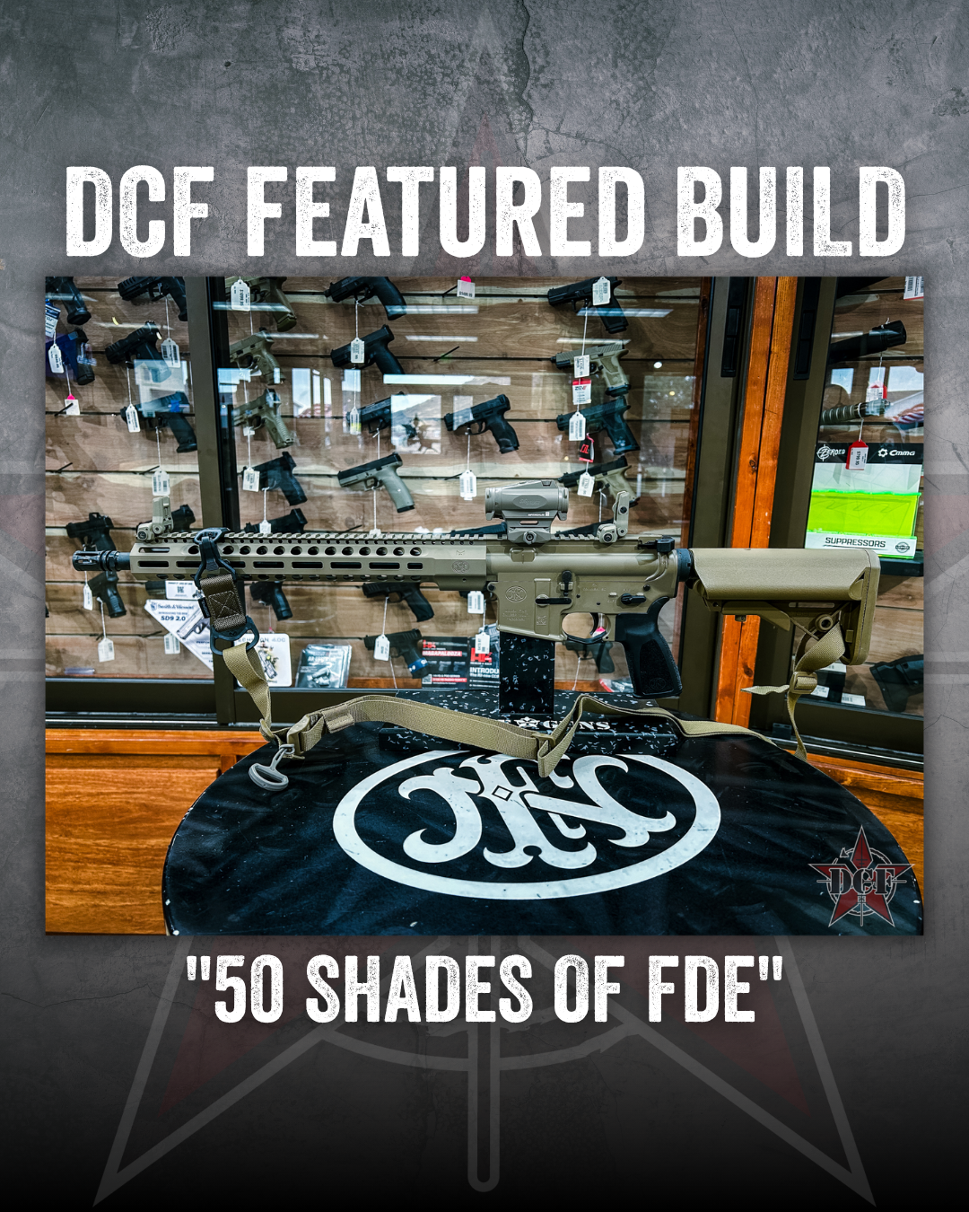 DCF Guns custom build – 50 Shades of FDE, an FDE bullpup rifle