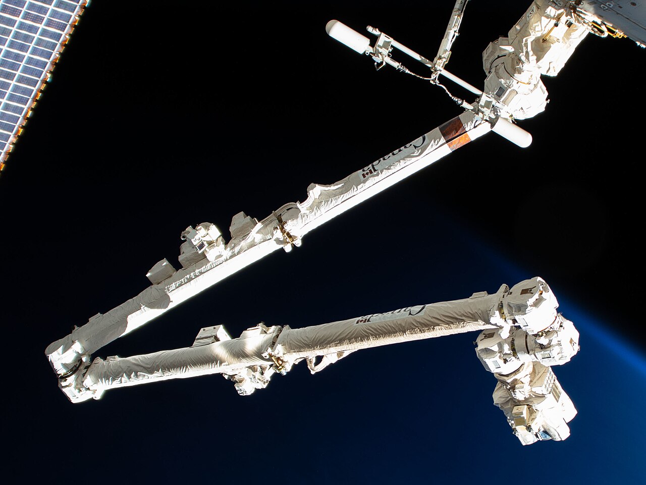 The International Space Station's 57.7-foot-long robotic arm, Canadarm2