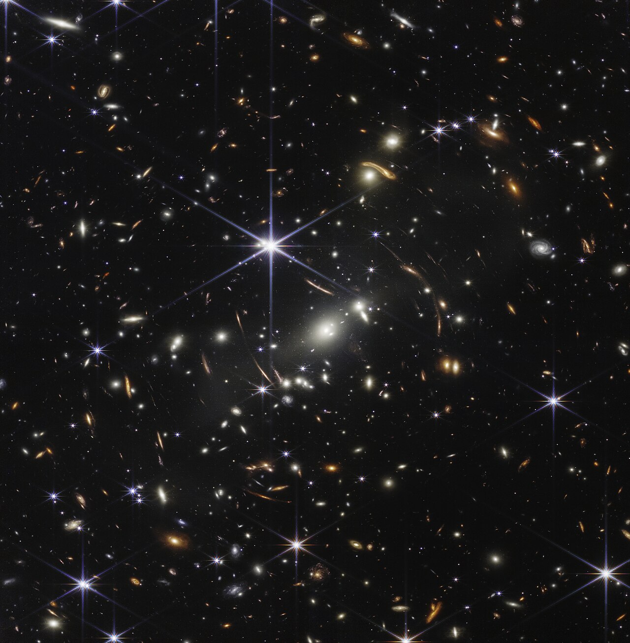 NASA James Webb Space Telescope's infrared image of the distant universe.