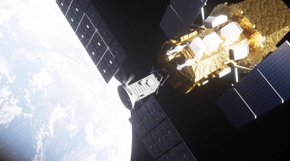 Artist impression of the LINK spacecraft docked to the Swift spacecraft