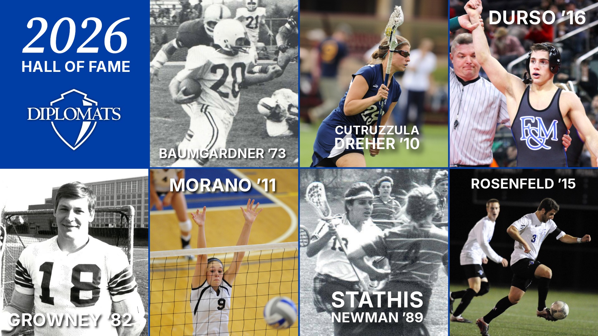 F&M Announces Class of 2026 Hall of Fame
