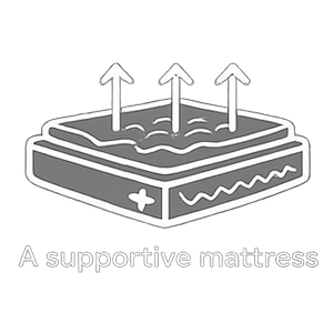 a mattress with arrows pointing up a mattress with arrows pointing up