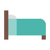 a blue bed with a white pillow a blue bed with a white pillow