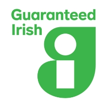 Woman sleeping on back guaranteed Irish logo