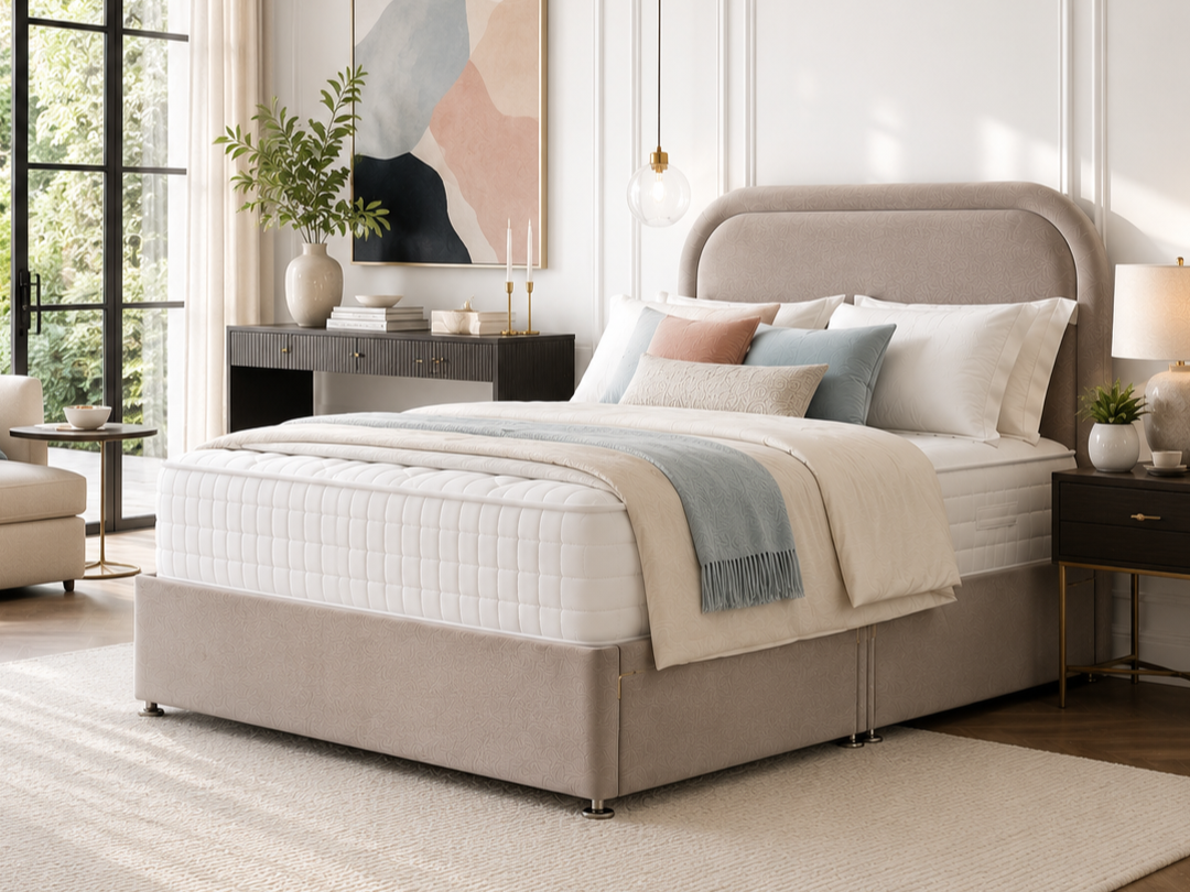Bed Society Beige Bed Frame Bed Society Beige Bed Frame