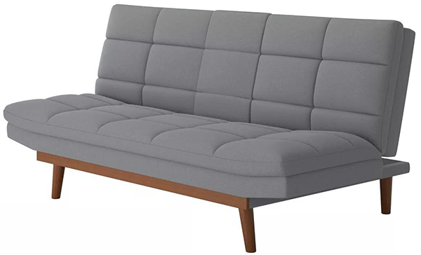 a grey couch with wooden legs a grey couch with wooden legs