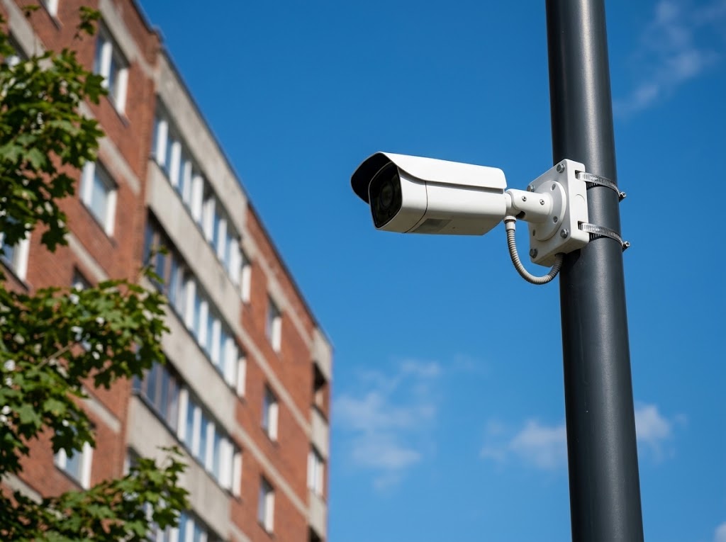 Kamera monitoringu na budynku