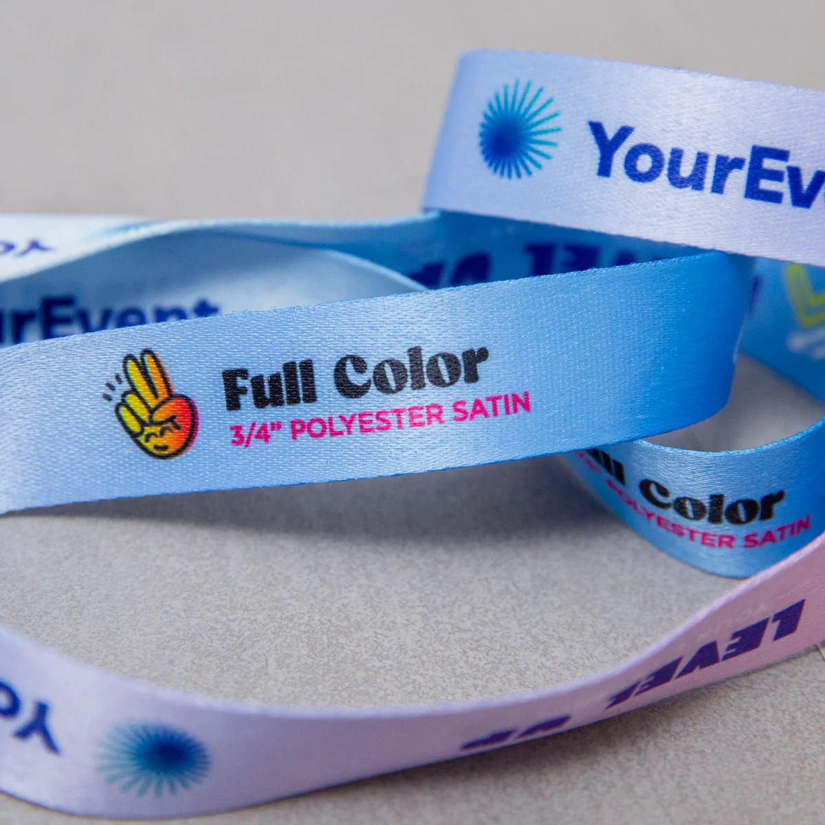 Polyester Satin Event Lanyard