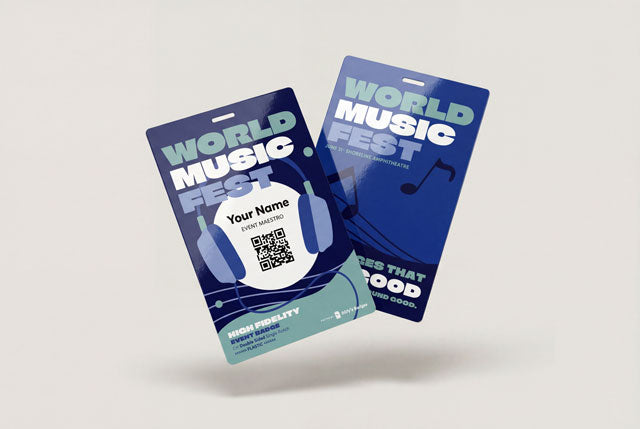 Plastic Event Badges