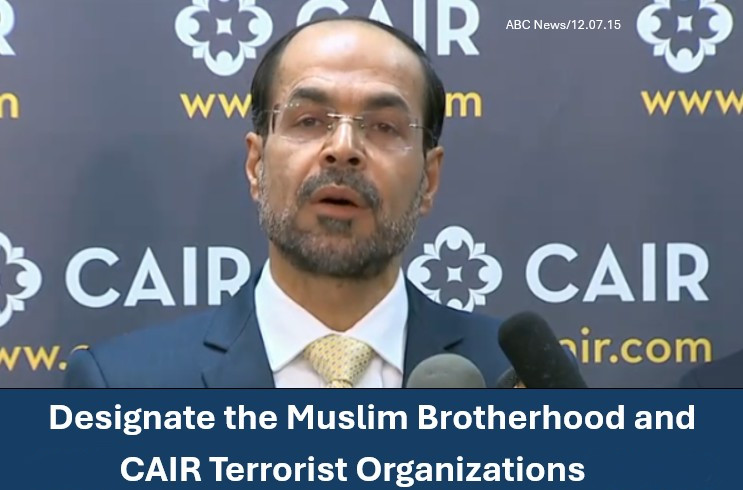 Designate CAIR and MB Terrorists