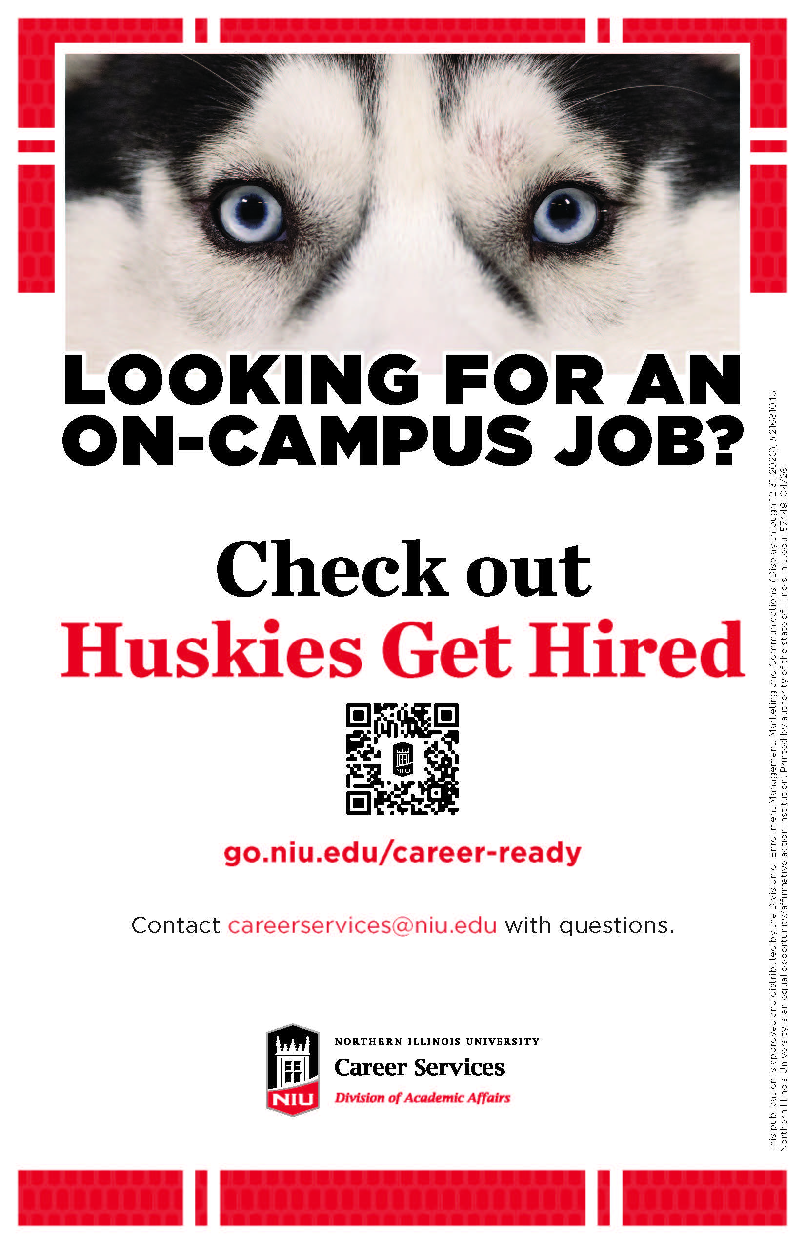 Huskies Get Hired flyer