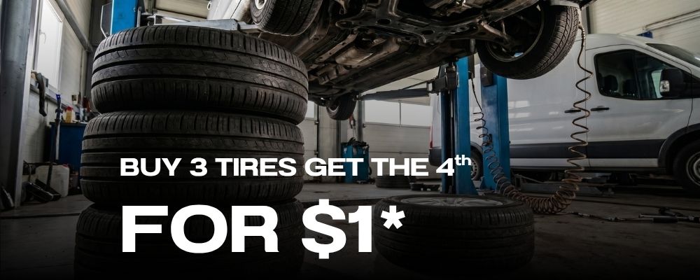 Buy 3 Tires, Get The 4th For $1
