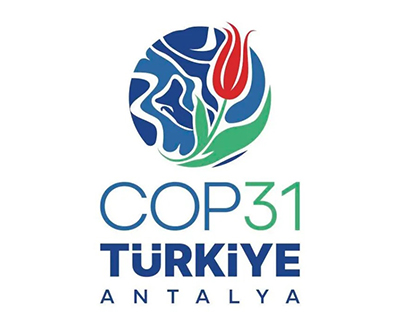 Logo for COP31, held in Antalya, Turkiye