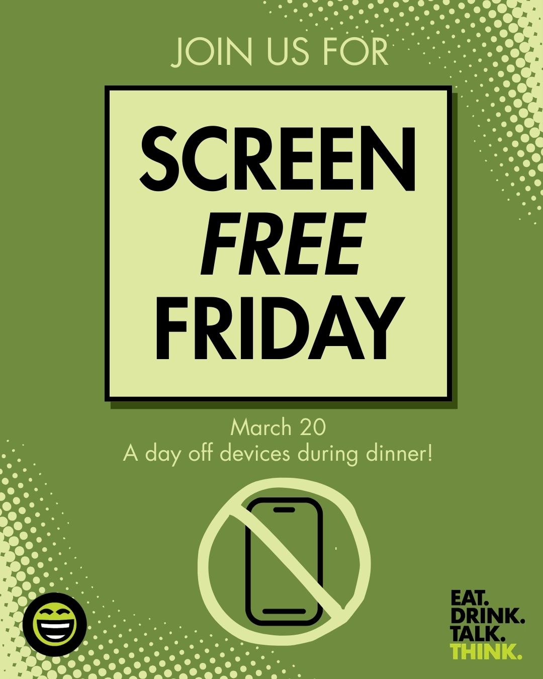 screen free friday graphic