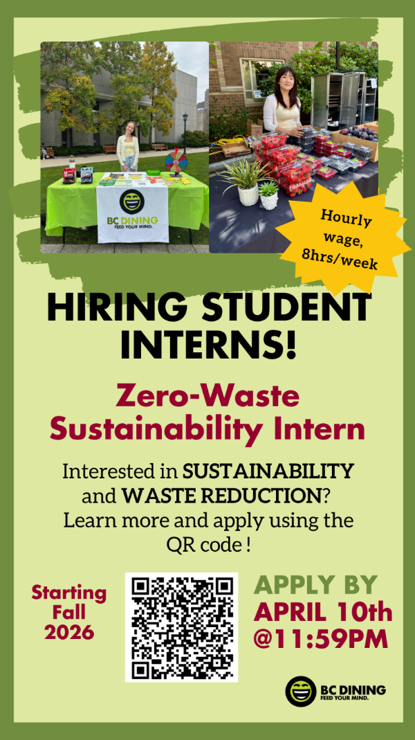 sustainability intern flyer