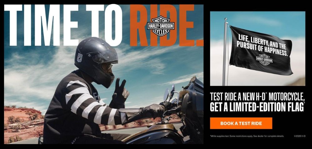 Time to Ride Flag Promo