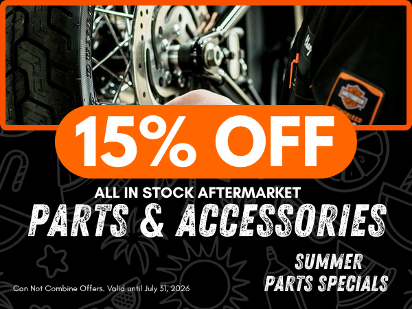 15% Off Parts & Accessories 15% Off Parts & Accessories