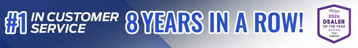#1 in Customer Service for the 8th year!