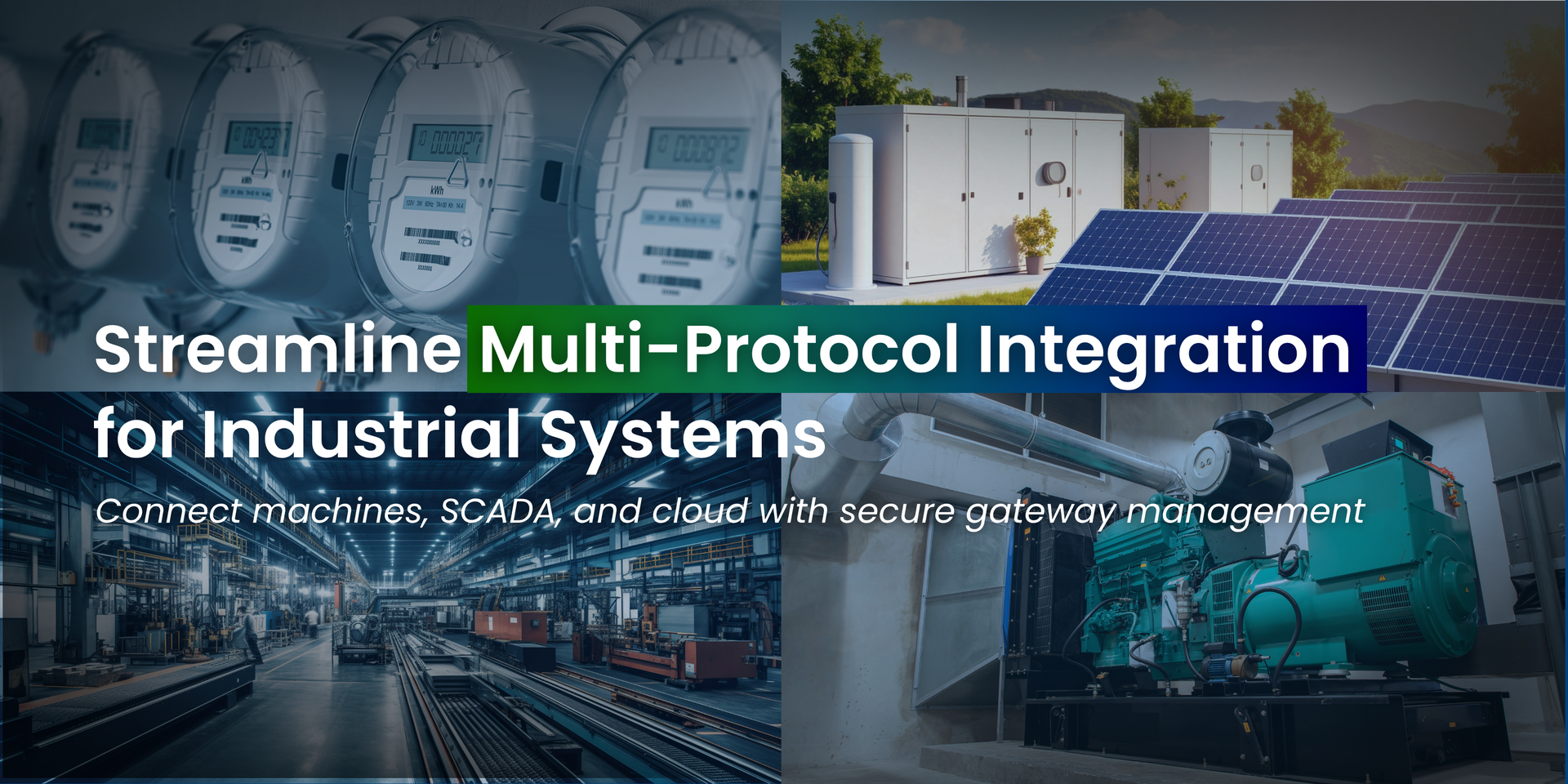 A collage of several images of protocol gateway applications