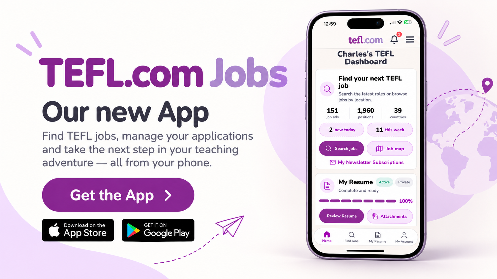 tefl.com jobs - Our new App for iOS and Android