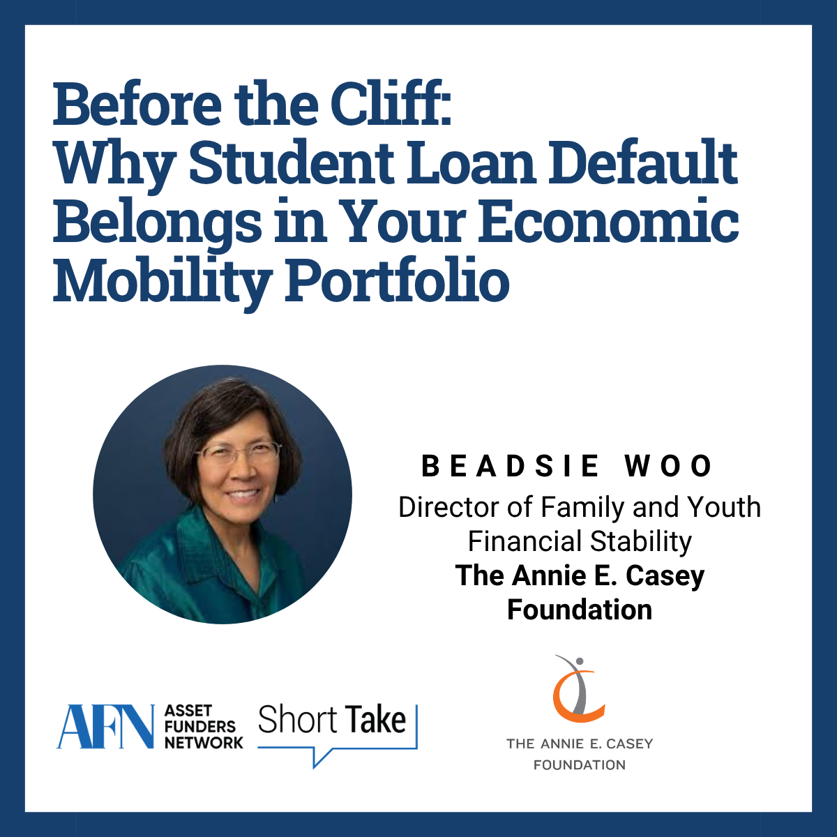 Before the Cliff: Why Student Loan Default Belongs in your economic mobility portfolio