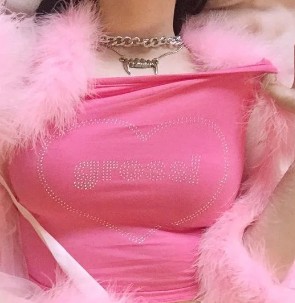 Girly Bangerz Playlist on Spotify Girly Bangerz playlist image with girl in fuzzy pink shirt