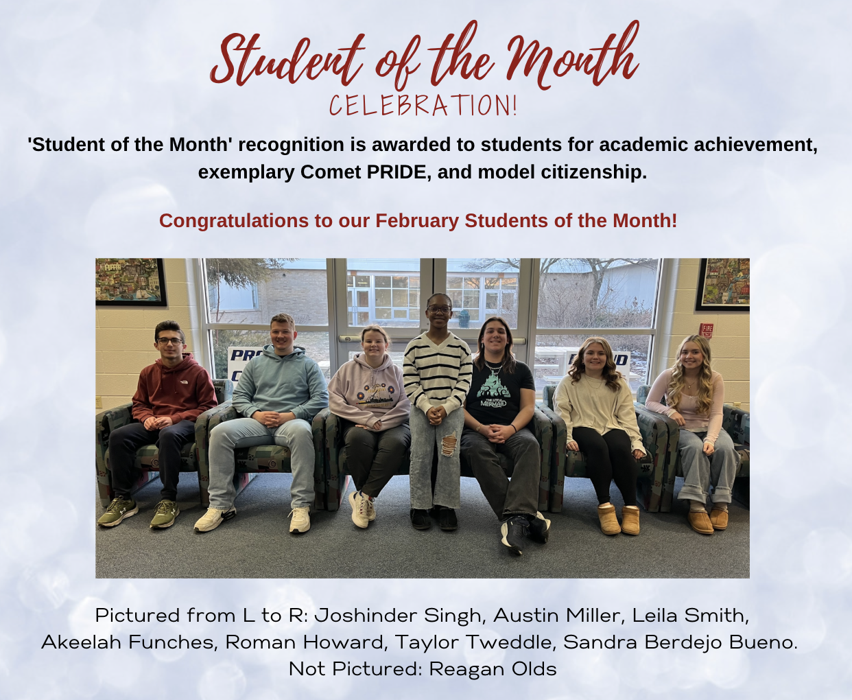 FEBRUARY STUDENT OF THE MONTH PHOTO