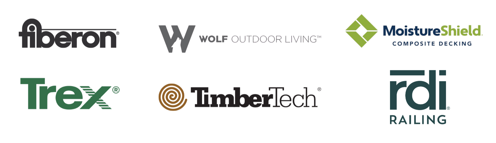 Alside Decking and Railing Distributor Logos