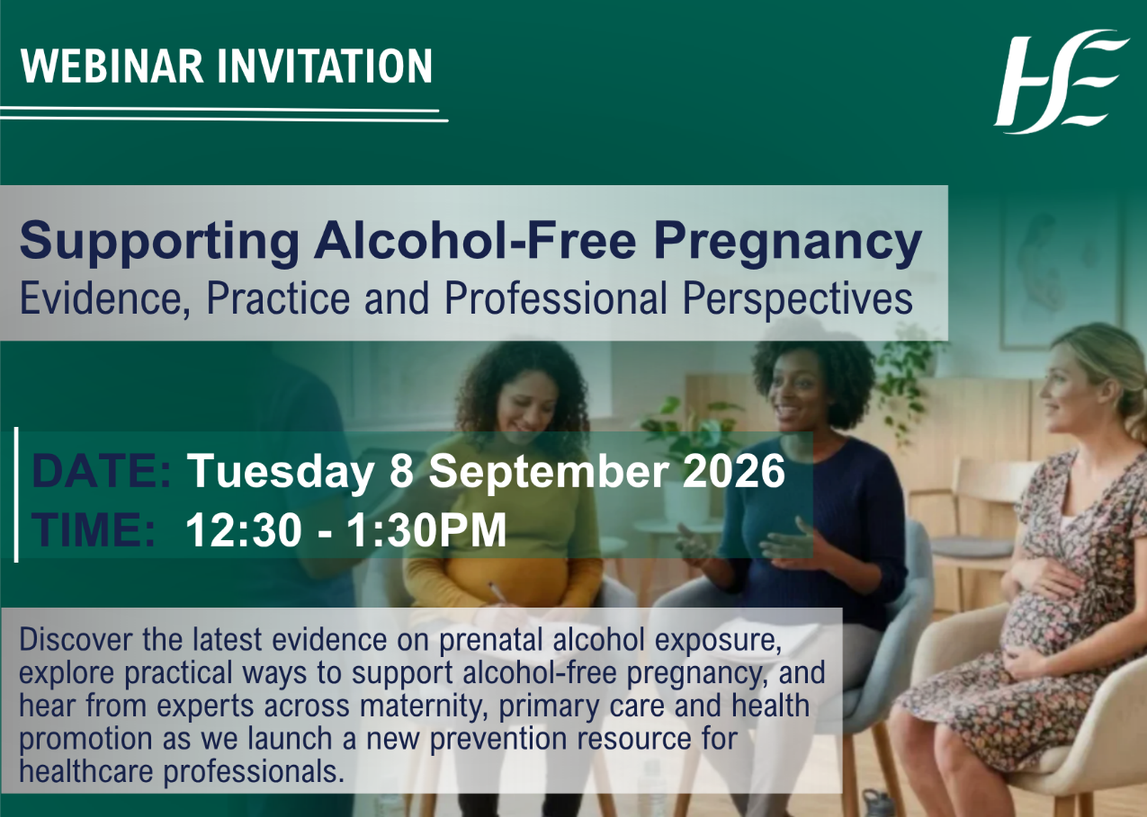Supporting Alcohol Free Pregnancy Tuesday 8th September from 12:30 -1:30pm Details below