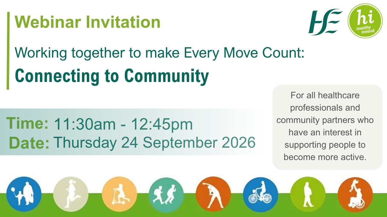 Connection to Community Webinar Thursday 24th September 2026 details below