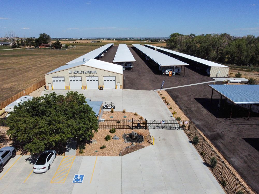 RV Boat Storage Facility Aerial View RV Boat Storage Facility Aerial View