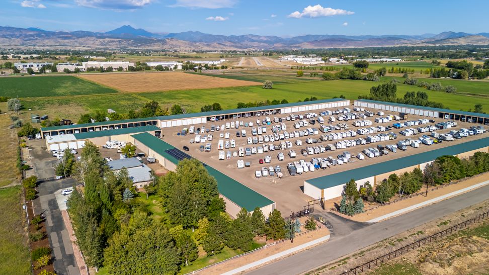 RV Boat Storage Facility Aerial View 