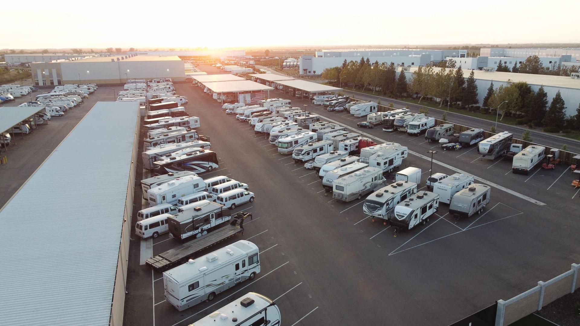 RV Boat Storage Facility Aerial View RV Boat Storage Facility Aerial View