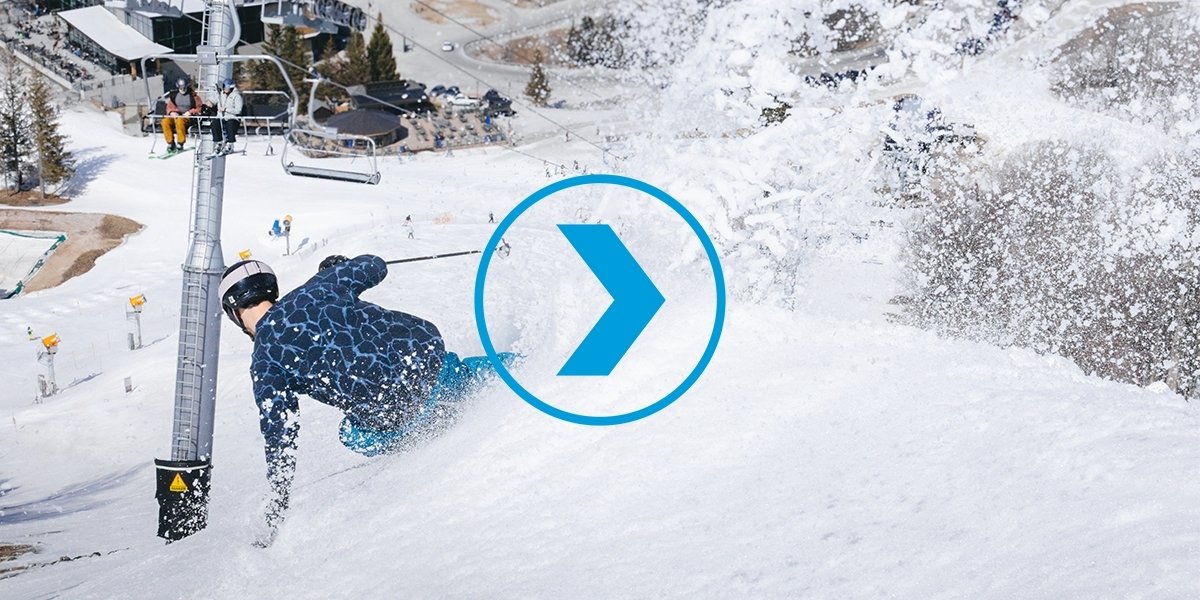 Skier turning at Killington Resort