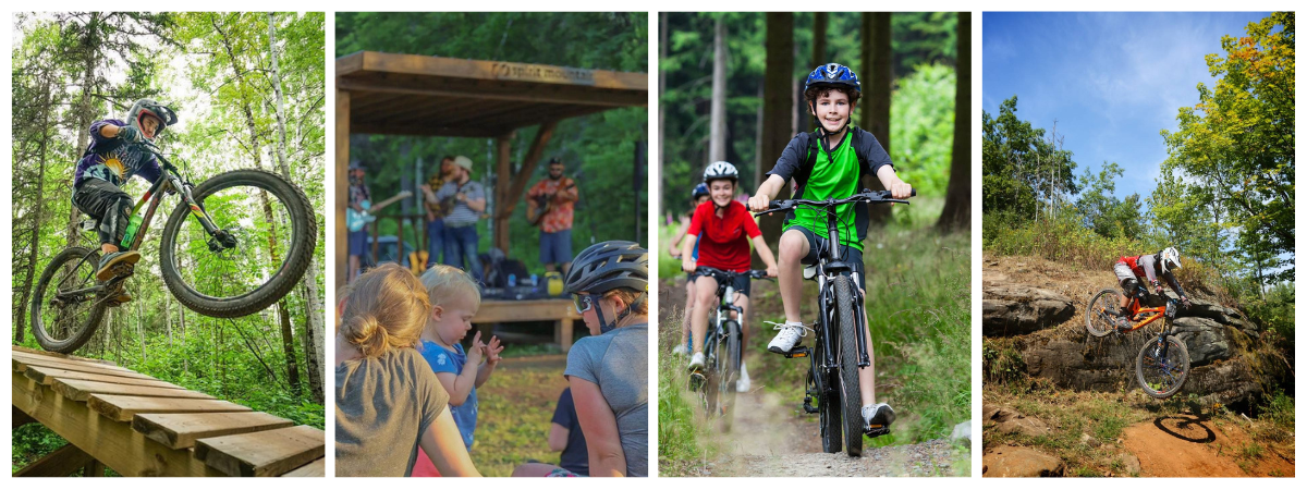 mountain bikes