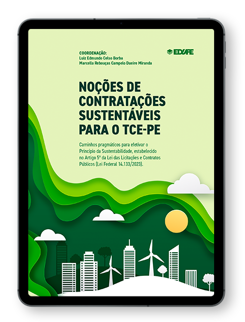 Capa do ebook Noções de contratações sustentáveis para o TCE-PE