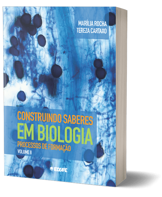Capa do livro Construindo saberes em Biologia: processos de formação. Volume 8