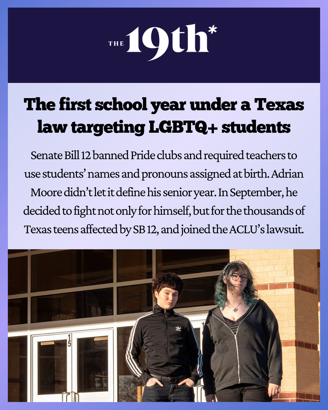 The first school year under a Texas law targeting LGBTQ+ students