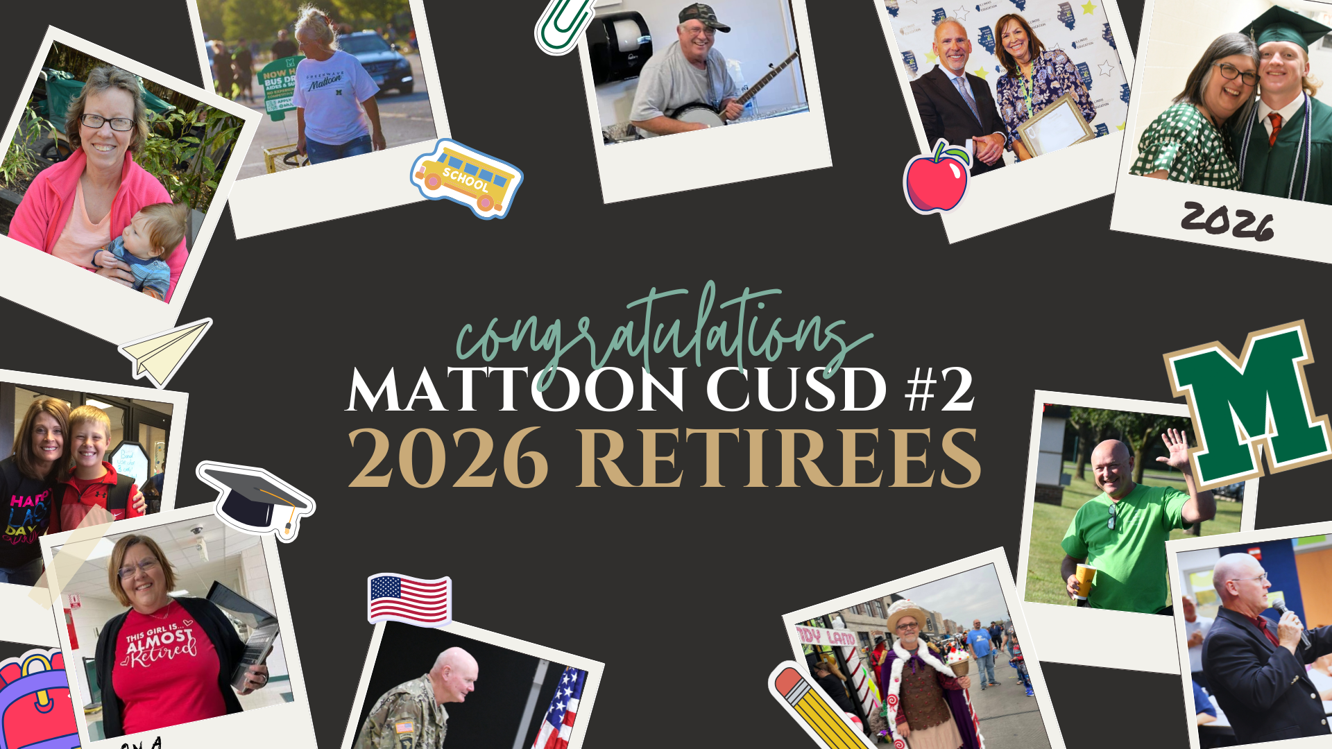 Graphic of 2026 Retirees | Congratulations! 