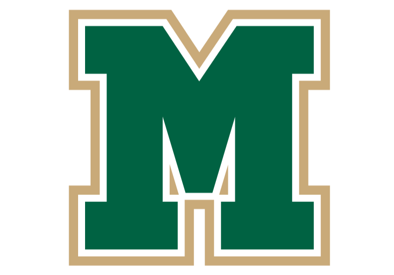 MCUSD2 Logo - Green Block M with White & Gold Outline
