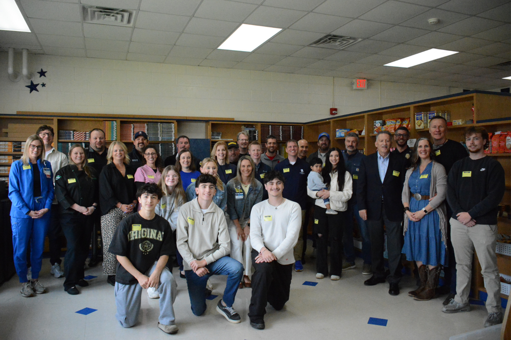 Picture of students and guest speakers from Community Speaker Day Picture of students and guest speakers from Community Speaker Day