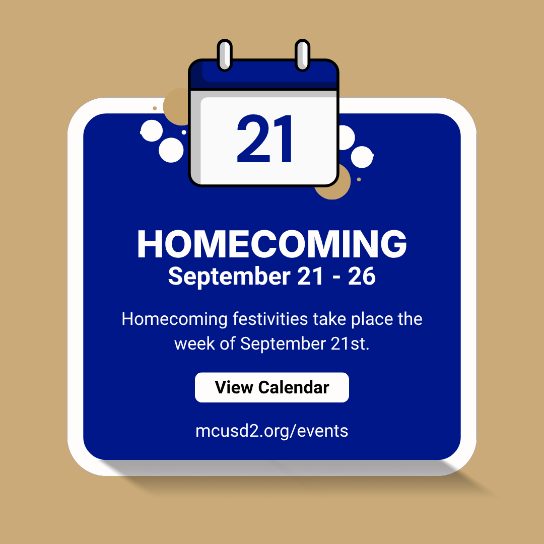 Calendar Pop-Up: Homecoming September 21-26