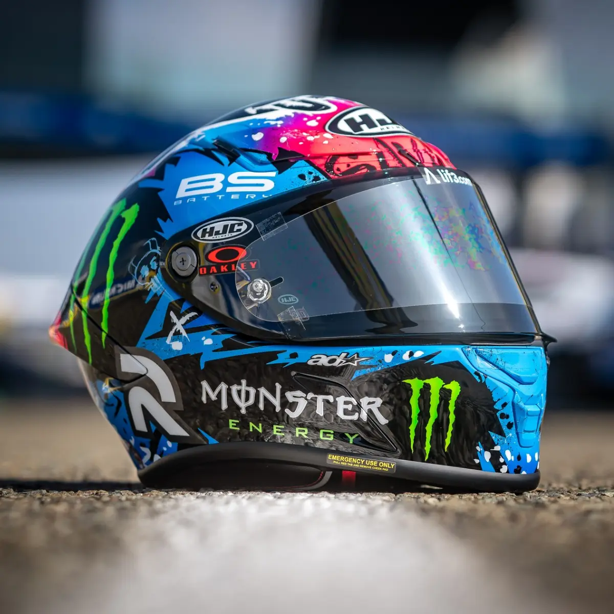 Quartararo出品 Capacete HJC RPHA 1 Fabio Quartararo Le Mans 2024 - Preto/Azul