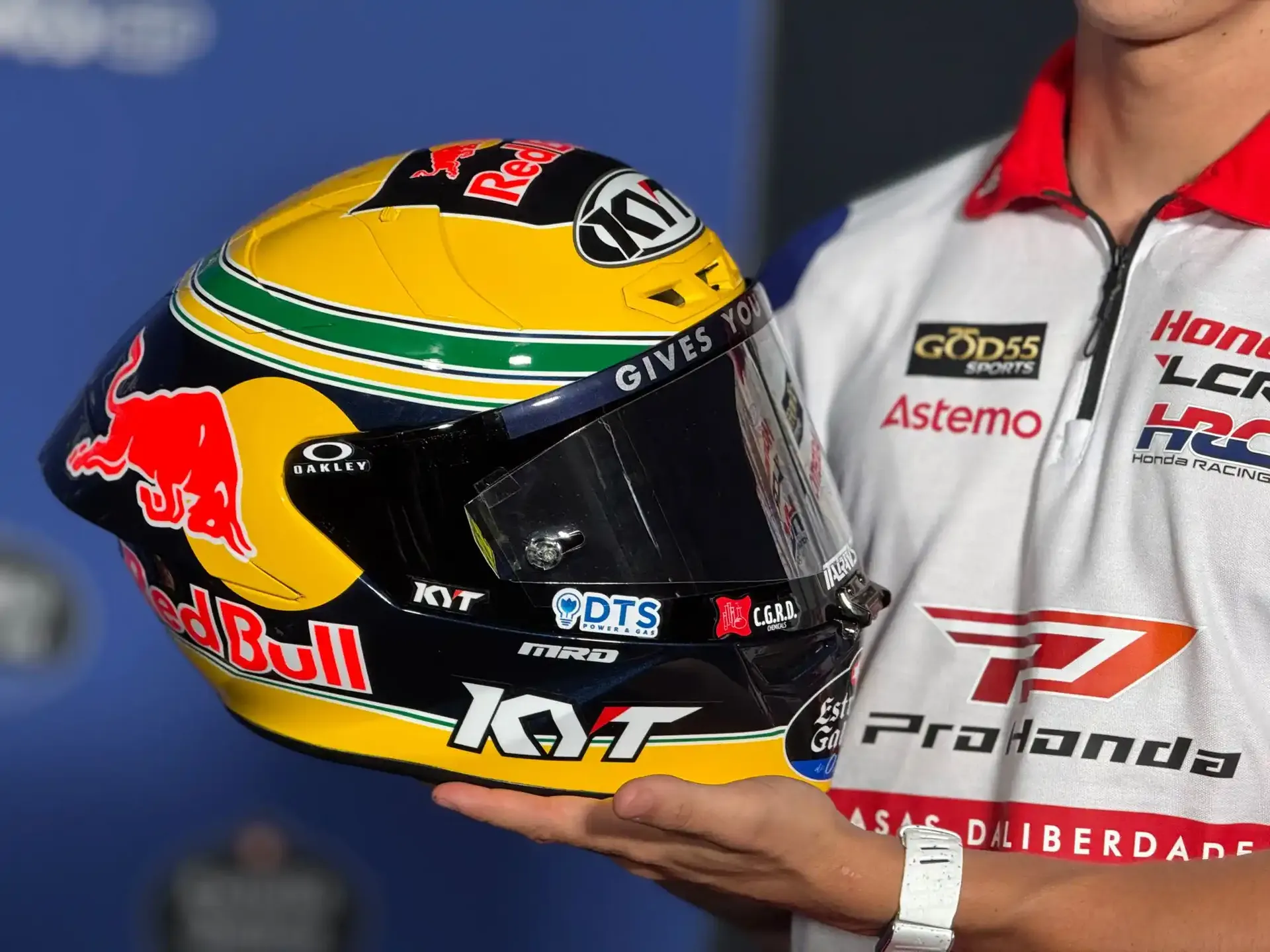 Novo Capacete de Diogo Moreira 2026 é divulgado Novo Capacete de Diogo Moreira 2026 é divulgado