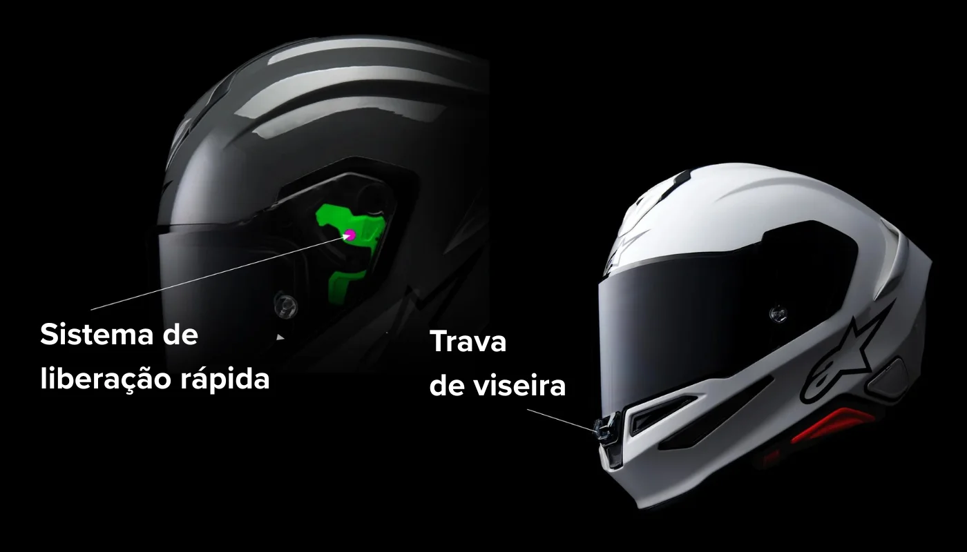 Capacete Alpinestars Supertech R7 - Foto 7